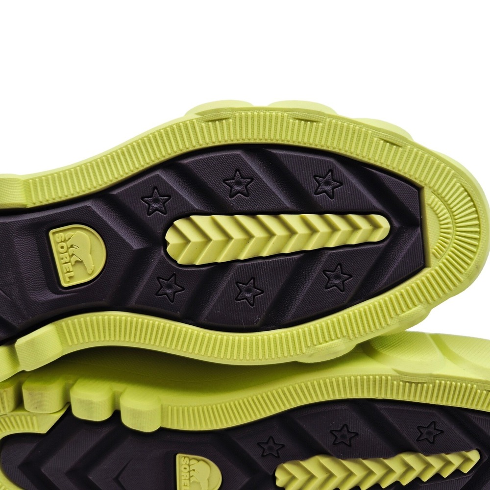 Sorel Caribou X Waterproof Platform Boots Chelsea Women's Size 10 Tan Lime Green - Picture 7 of 16